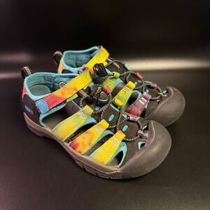 Keen Seacamp II CNX Water Sandals Multi Color Tie Dye Adjustable Size 2‎